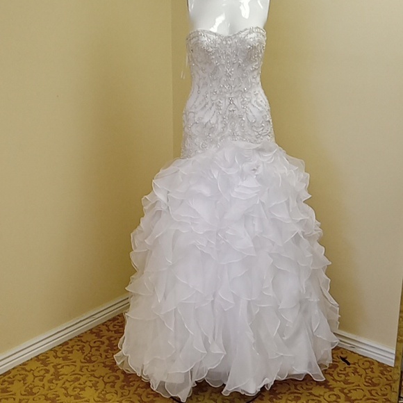 Private label Kenneth Winston size 4 wedding gown - Picture 1 of 12